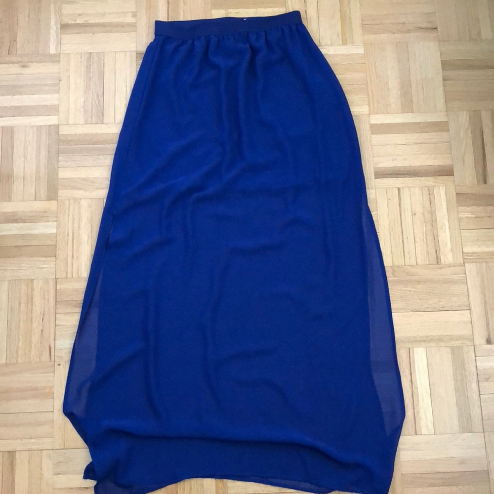Sheer maxi skirt